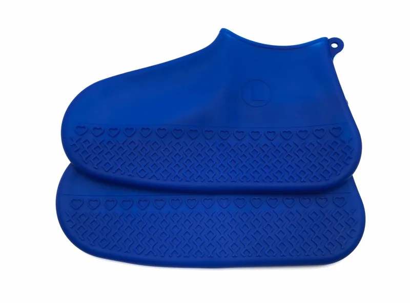 Складной чехол для дождевой обуви водонепроницаемая резиновая