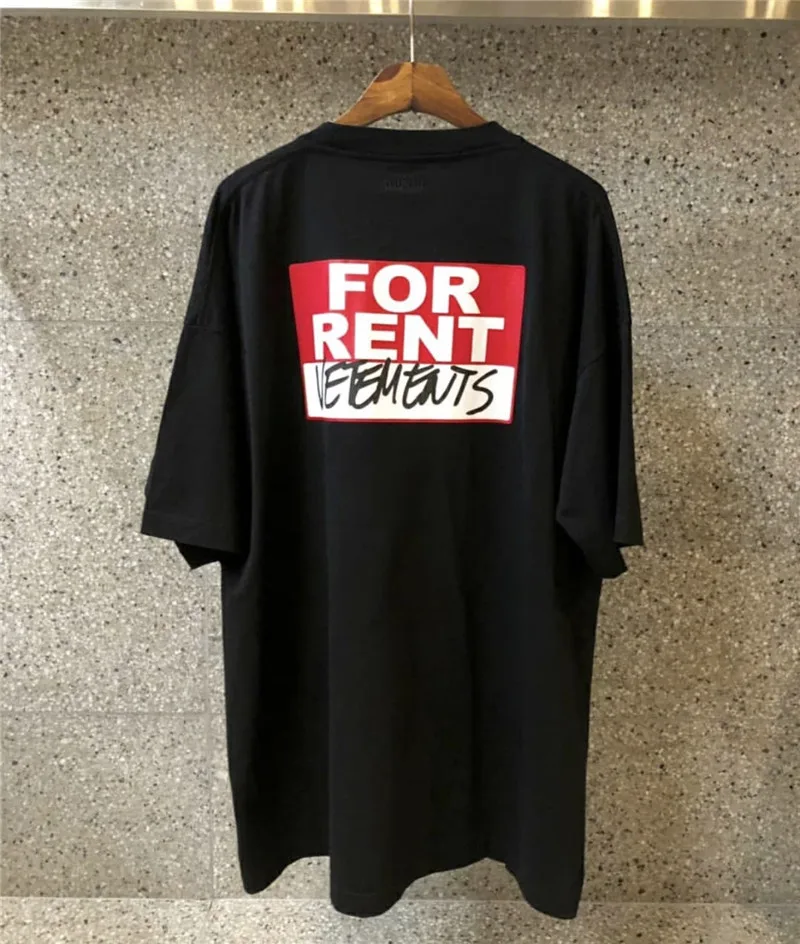 2020ss Vetements футболка для мужчин и женщин большие размеры повседневные красные