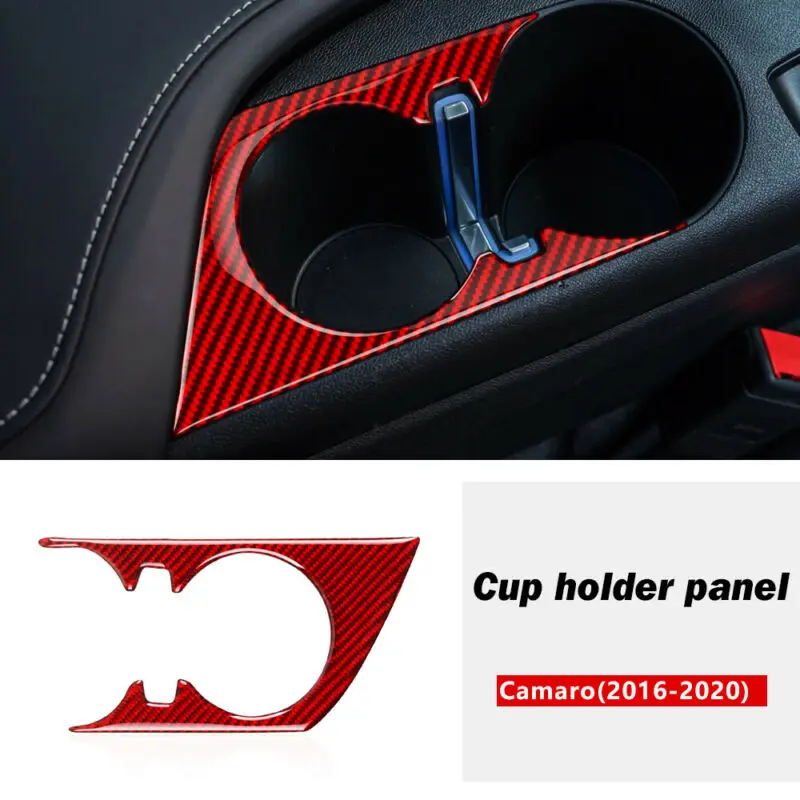 Carbon Fiber Interior Cup Holder Panel Trim 1 piece Brand new High quality | Automotive Stickers