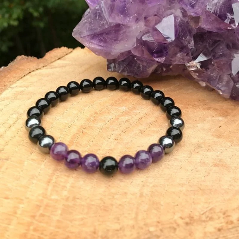 Браслет с кристаллами для исцеления чакр отрицательной Энергией вампира удачи |