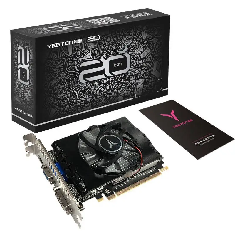 

Yeston Graphic Card Geforce GT730 2G D5 VA NVIDIA Pascal 902-5012MHz 2G/DDR5/64bit for Game Working
