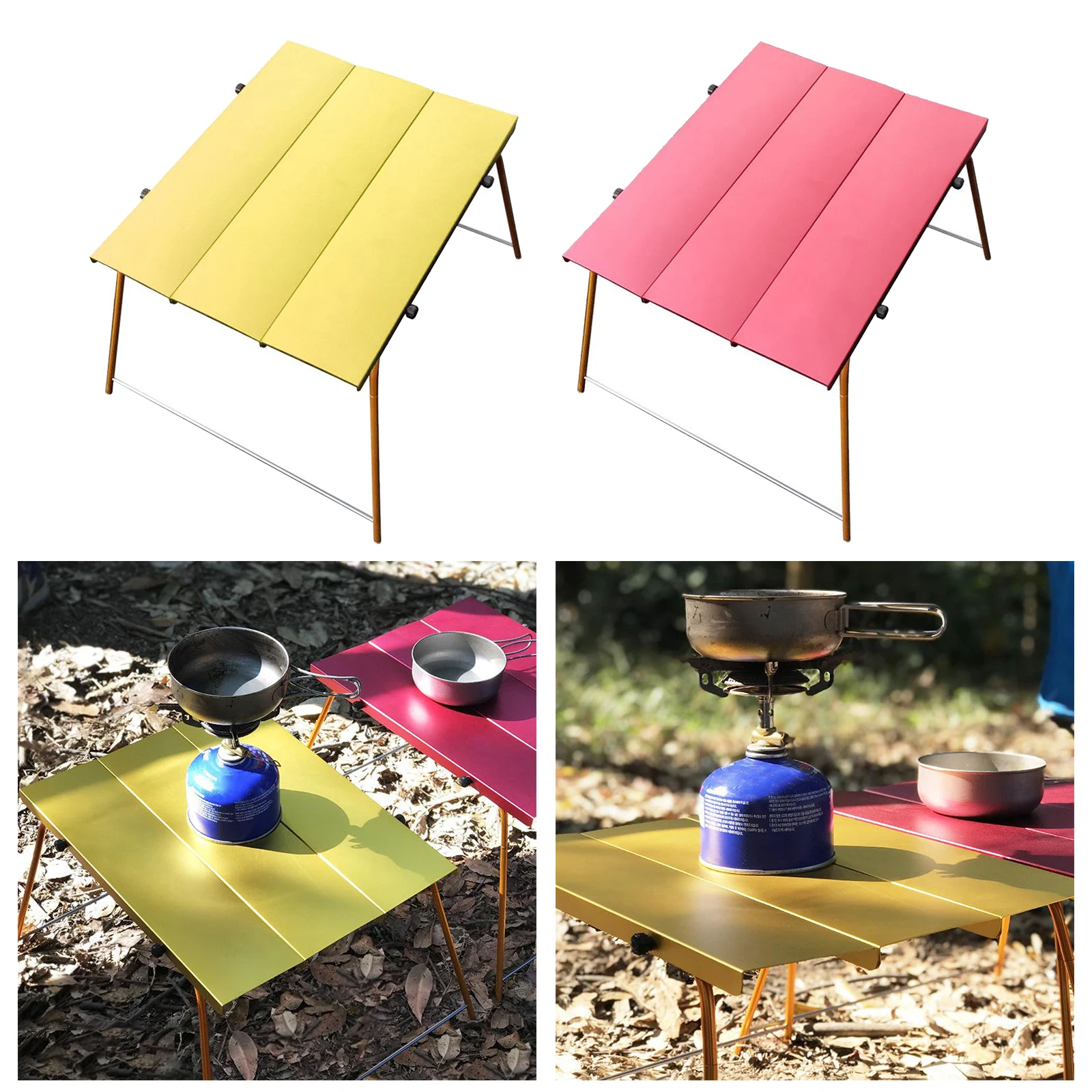 

Camping Table, Lightweight Aluminum Alloy Folding Table Table Top And Carrying Bag, Easy to Carry for Outdoor, Picnic,