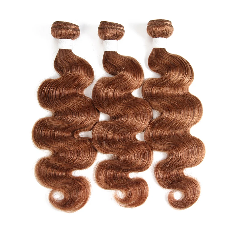 Средний коричневый 4# человеческие волосы пучки с закрытием 4*4 kemy Hair бразильские волнистые человеческие волосы ткет 3 шт не реми волосы