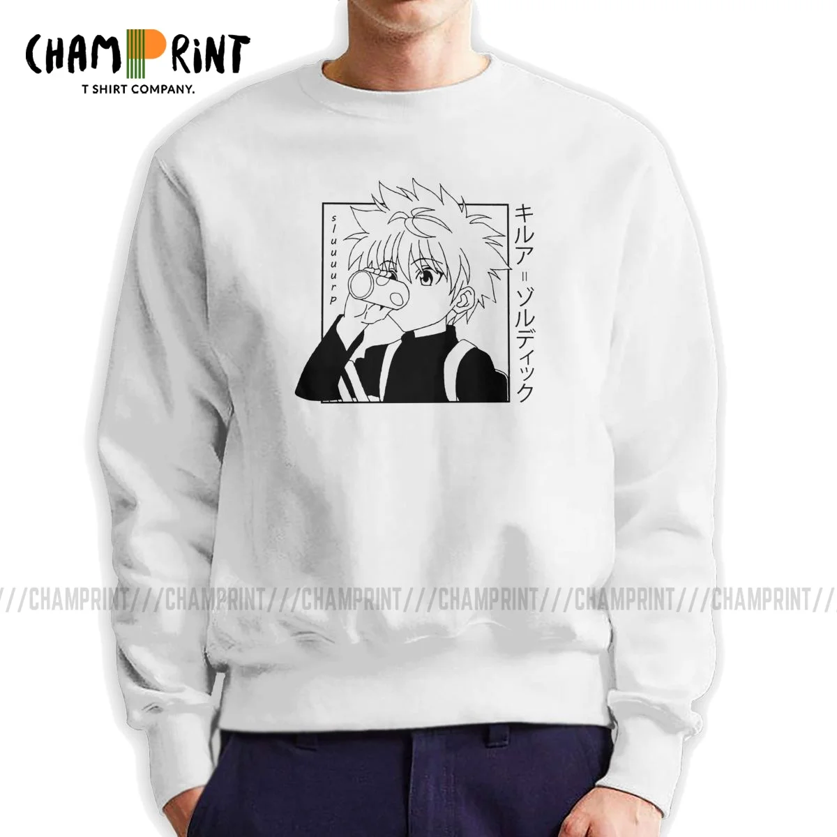 

Хлопковый Мужской пуловер Kawaii Hunter X Hunter Killua Zoldyck, осенняя толстовка с круглым вырезом, толстовки, новинка г.
