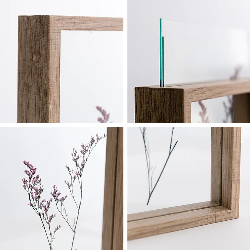 Двухсторонняя стеклянная рамка &quotсделай сам&quot образцы растений домашнее Милое