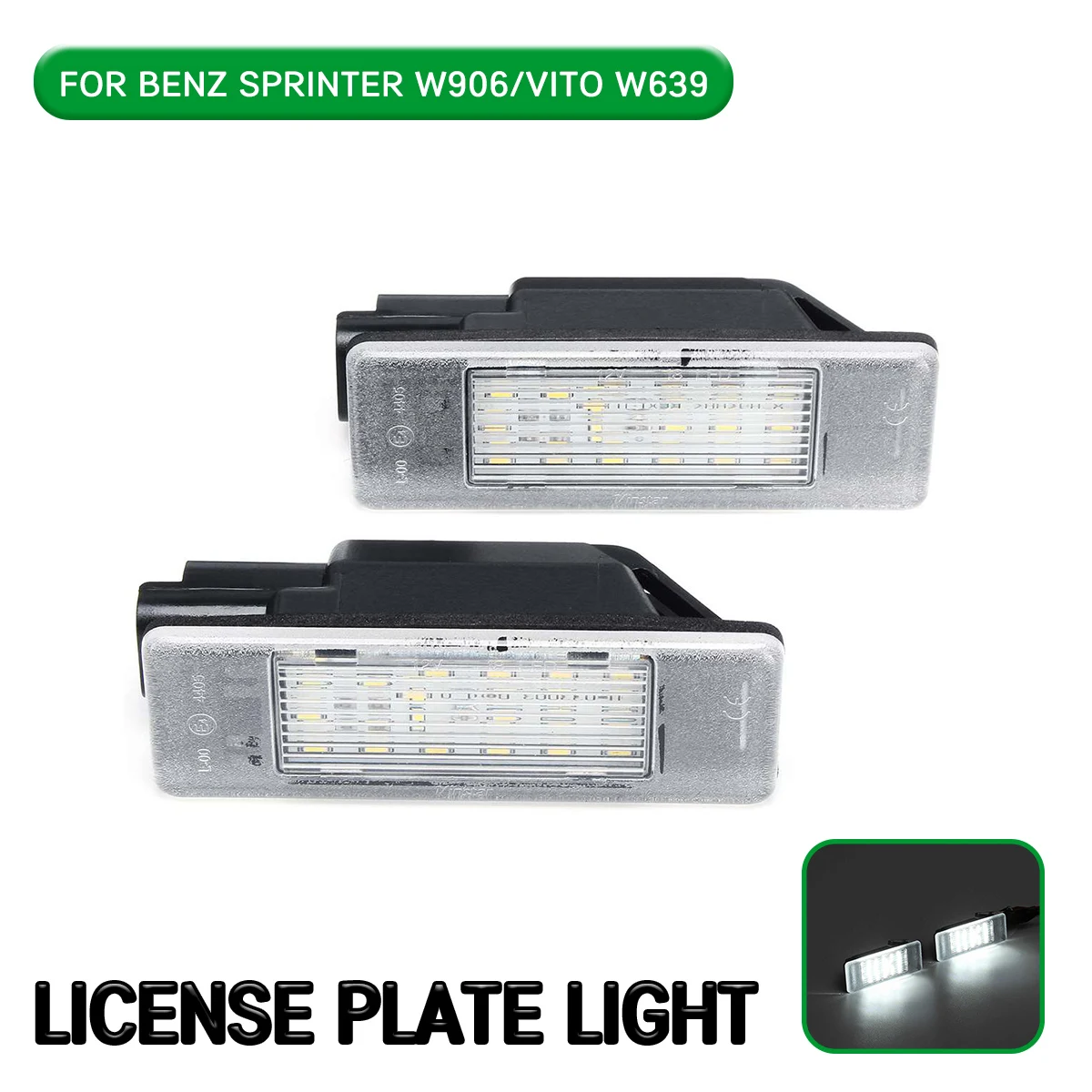 

2 шт. светодиодный ные лампы для номерного знака для Mercedes-Benz Sprinter W906 2006-on /Vito W639 для Mercedes Benz Sprinter 2003-2014