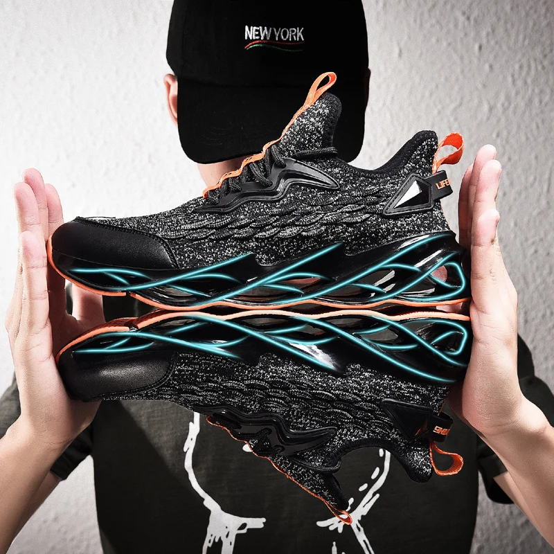 

High quality Blade Men's Sneakers Breathable Mesh Casual Shoes Oudoor Fashion Off white Shoes Tenis Masulino Zapatillas Hombre