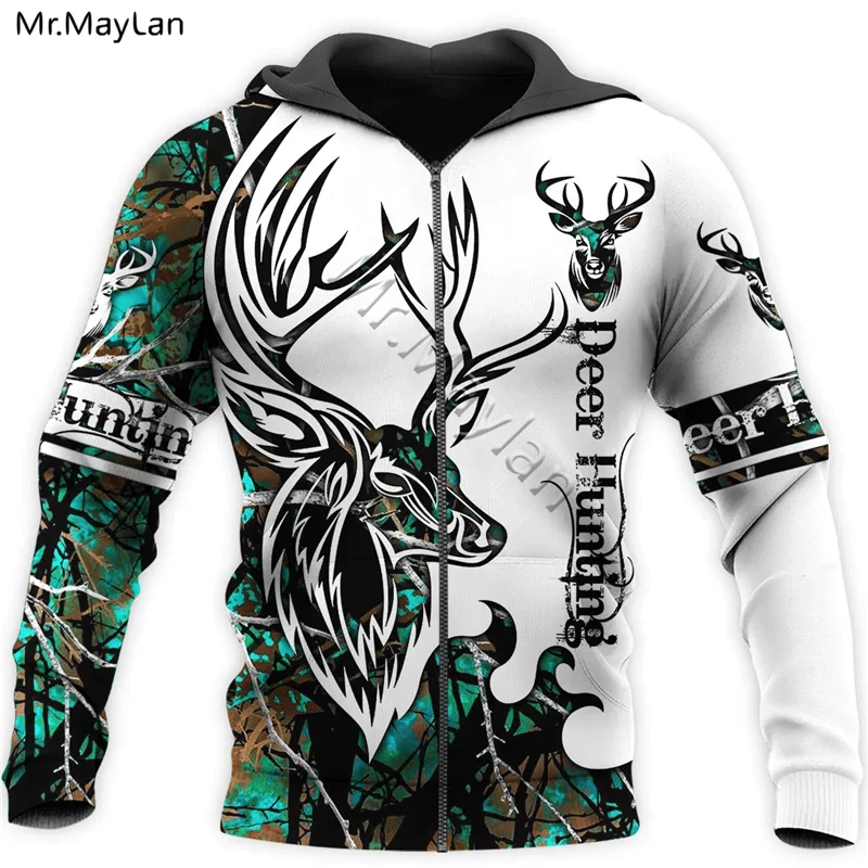 

Custom Deer Hunting Men's Hoodie 3D Printed Jacket Men Women Harajuku Style Hoodies Casual Streetwear Sweatshirt Drop ship BB115