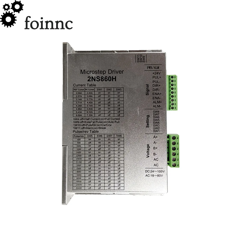 CNC 2NS860H nema34/86 двухфазный Цифровой Драйвер шагового двигателя mach3 гравировальный