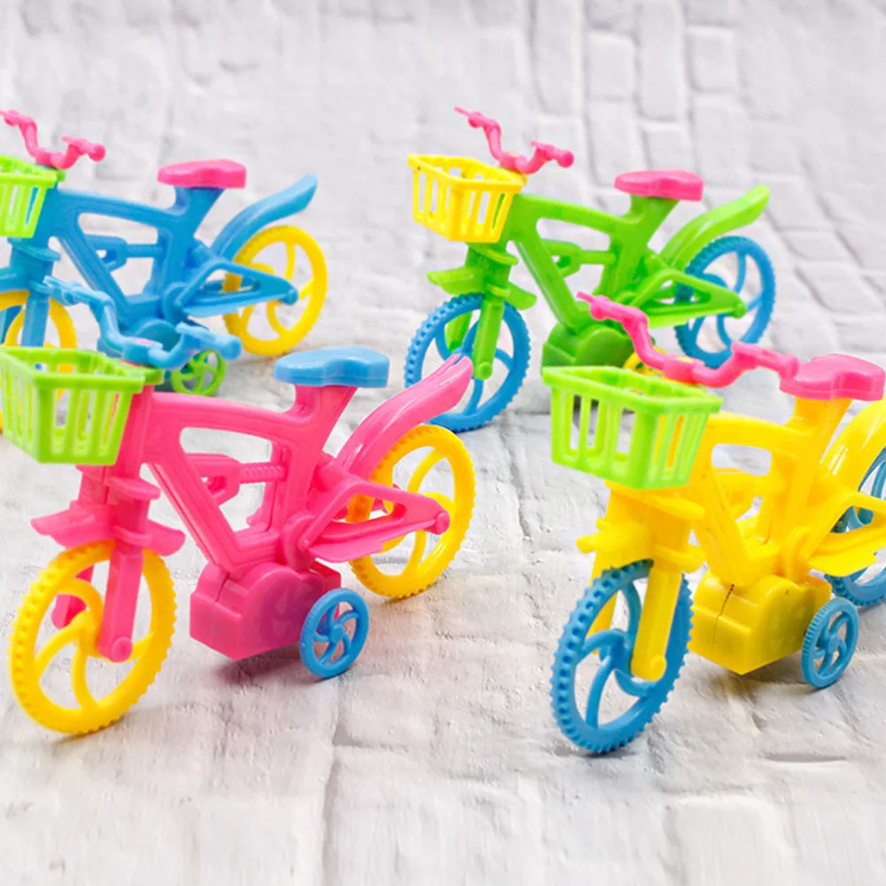

6Pcs Simulation Back Bike Children Bike Model Creative Bike Toys for Kids