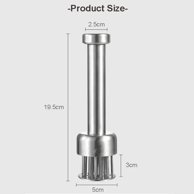 

Kitchen Tools Profession Meat Tenderizer Needle with Stainless Steel Needle Blade Tenderizer for Steak, Beef Cook Tools