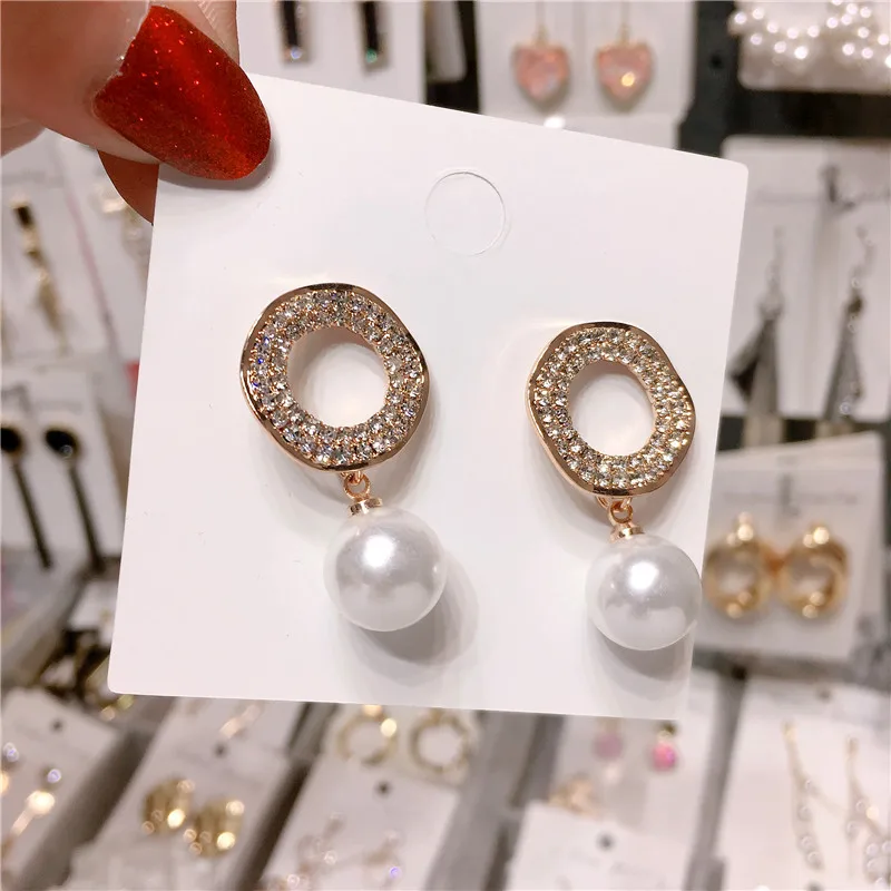 Серьги Стразы с блестящими звездами висячие серьги-подвески для женщин золотые