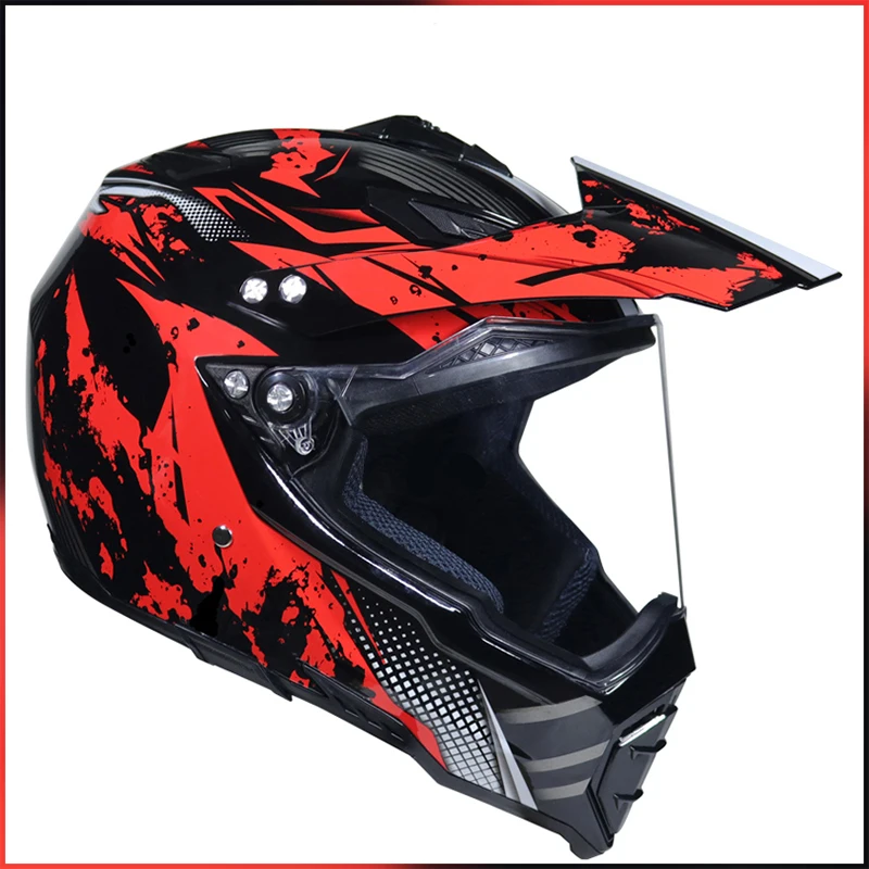 Мотоциклетный шлем для мужчин полнолицевой мотоциклетный верховой езды
