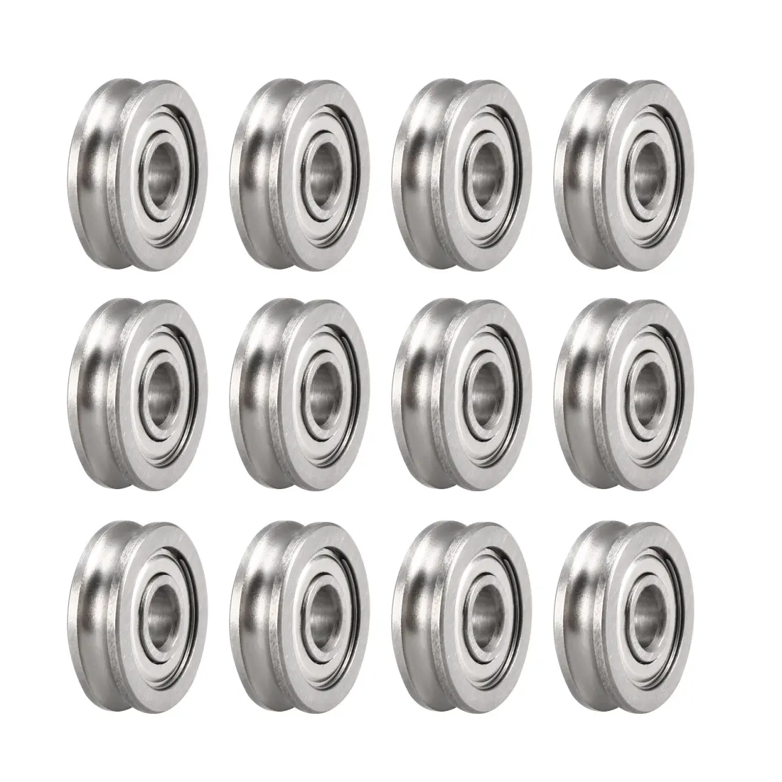

uxcell 12pcs U604ZZ Deep Groove Ball Bearings 4mmx13mmx4mm Double Metal Shielded (GCr15) Chrome Steel Bearings