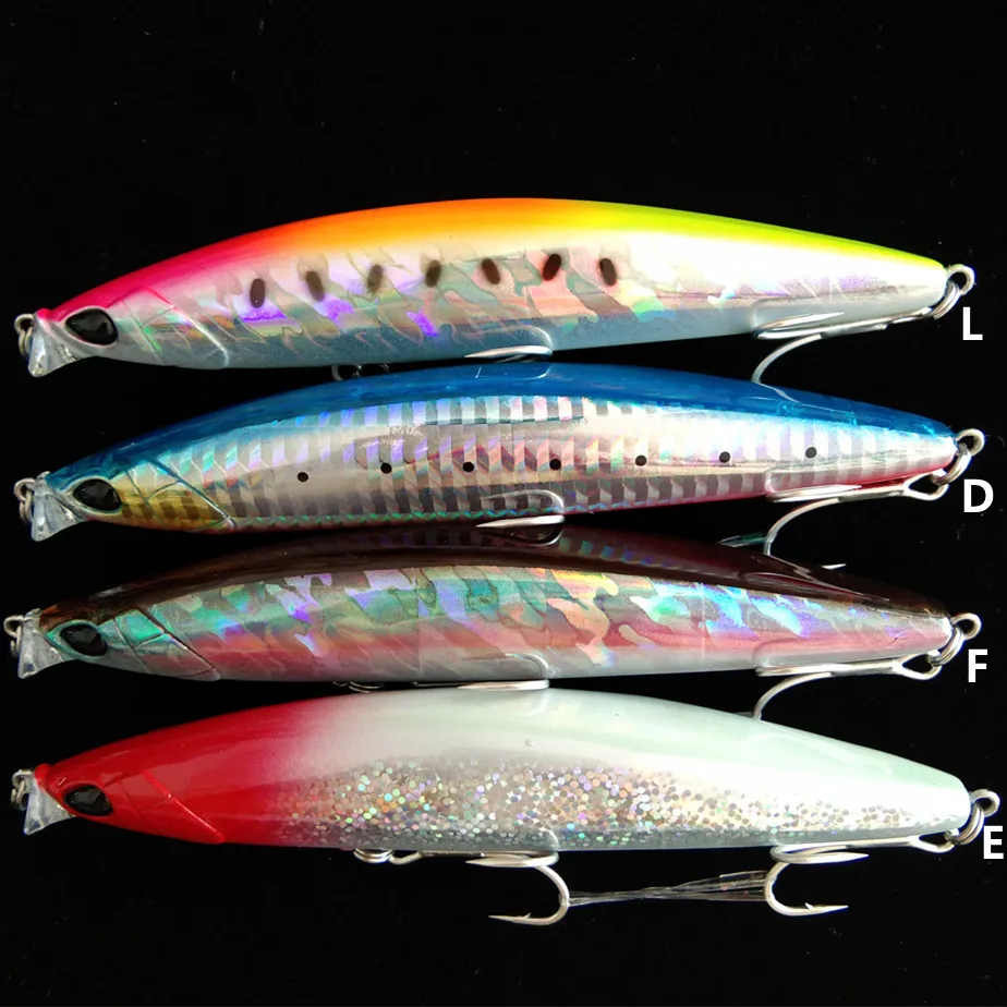 

TSURINOYA 6 шт. с постепенным увеличением круг плавающий воблер типа Минноу DW95 118 мм 19 г заброса сибас Джеркбейт морской большая жесткая приманка,...