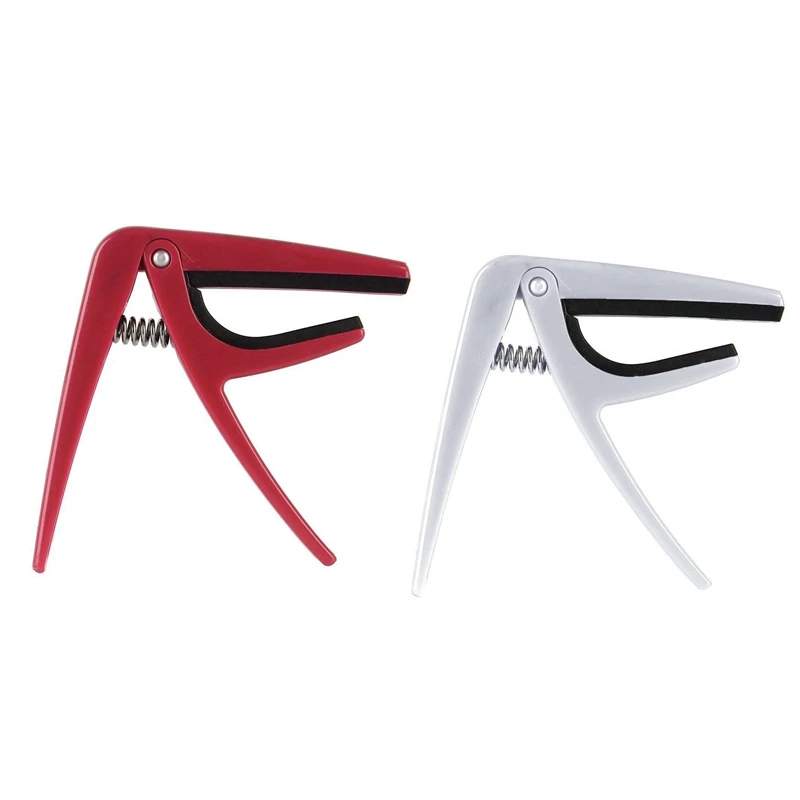 

2 шт. быстросменный триггер каподастр с зажимом французское акустическое электрическое классическое укулеле, красное и белое