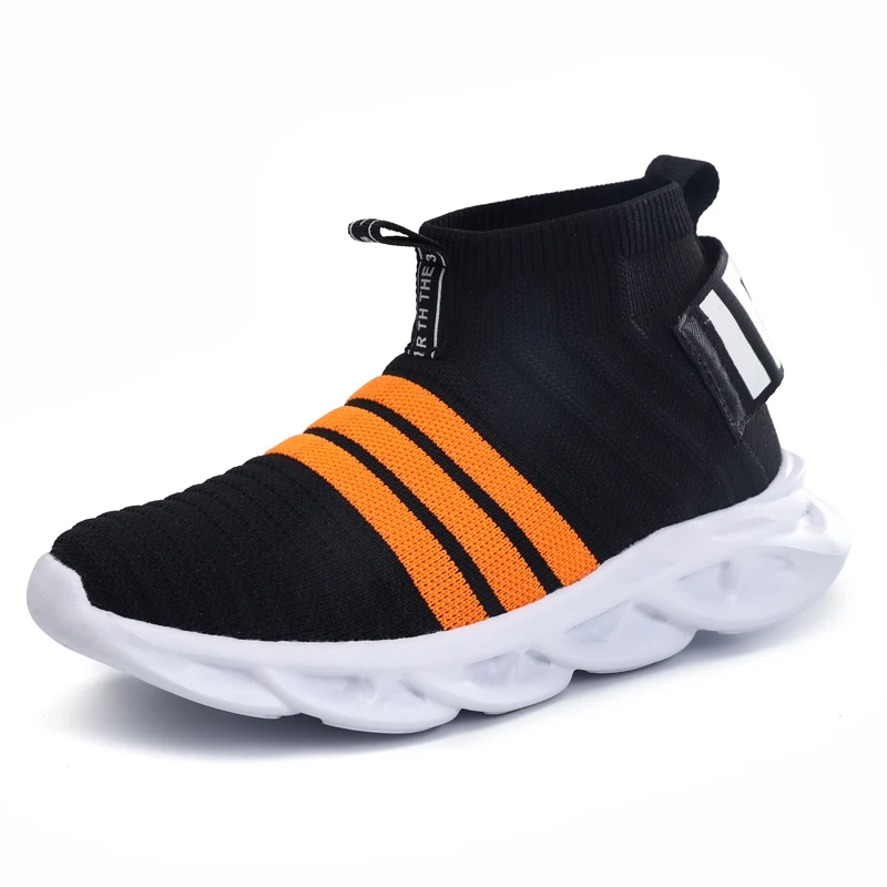 VOSONCA Children Casual Shoes Boys Girls Sneakers Child High Elastic Foot Wrapping Snow Boots Kids Knitted Socks | Детская одежда и