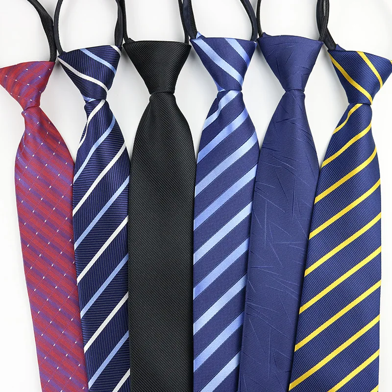

Men's Tie Striped Business Lazy Zipper In Stock