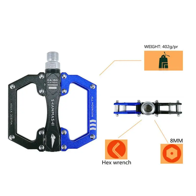 

Bicycle Pedals Aluminum Bicycle Pedal Road Cycling 3 Bearing Bicycle Pedal Bike Body Parts Cycling Accesssories