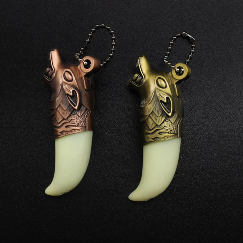 1 шт. Творческий фонарь брелок зажигалка для ключей ветрозащитный бутан факел