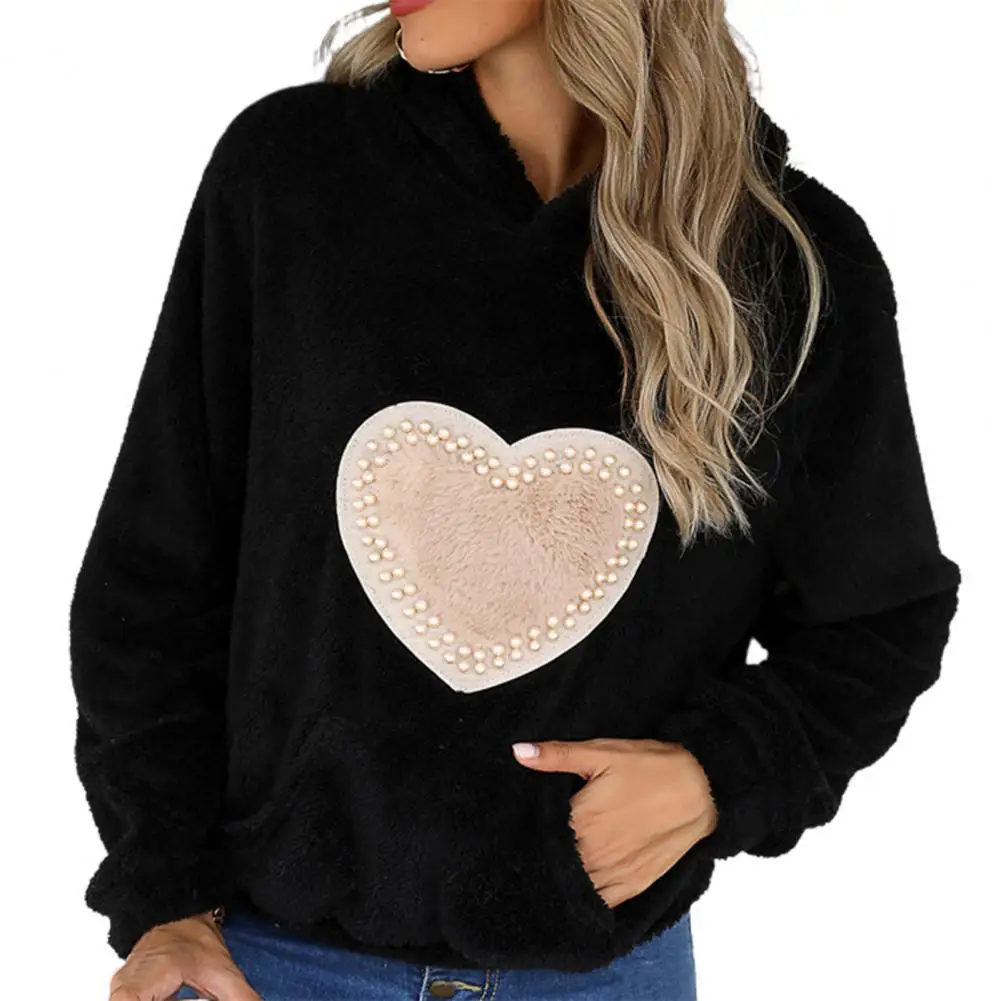 

2021 autumn and winter new style women's fashion casual long black printed Hoodie