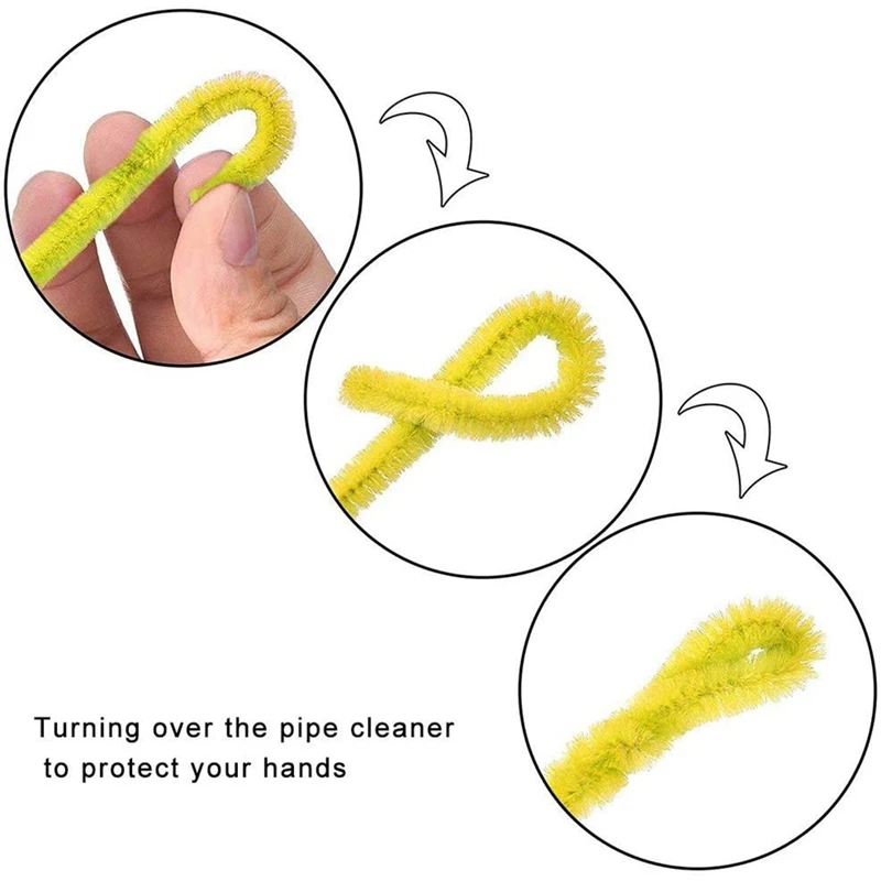 

1,000 Multi-Color Pipe Cleaners, Multi-Color Chenille Rods For DIY Art and Handicraft Projects and Decoration