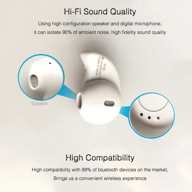 Беспроводные наушники Blutooth S530 гарнитура с Bluetooth мини-наушники стерео для Xiaomi iPhone