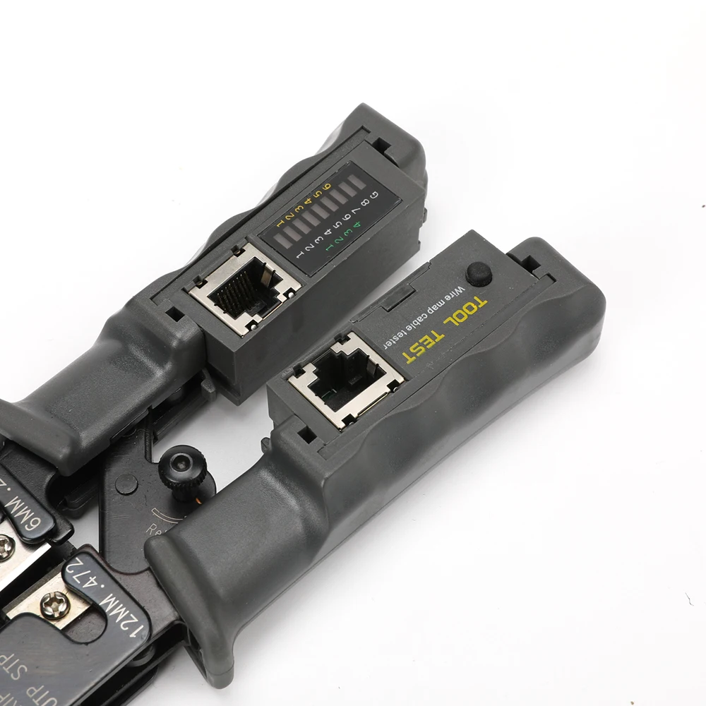 Three-purpose network crystal head manual crimping tool and cable tester professional network cable crimping pliers
