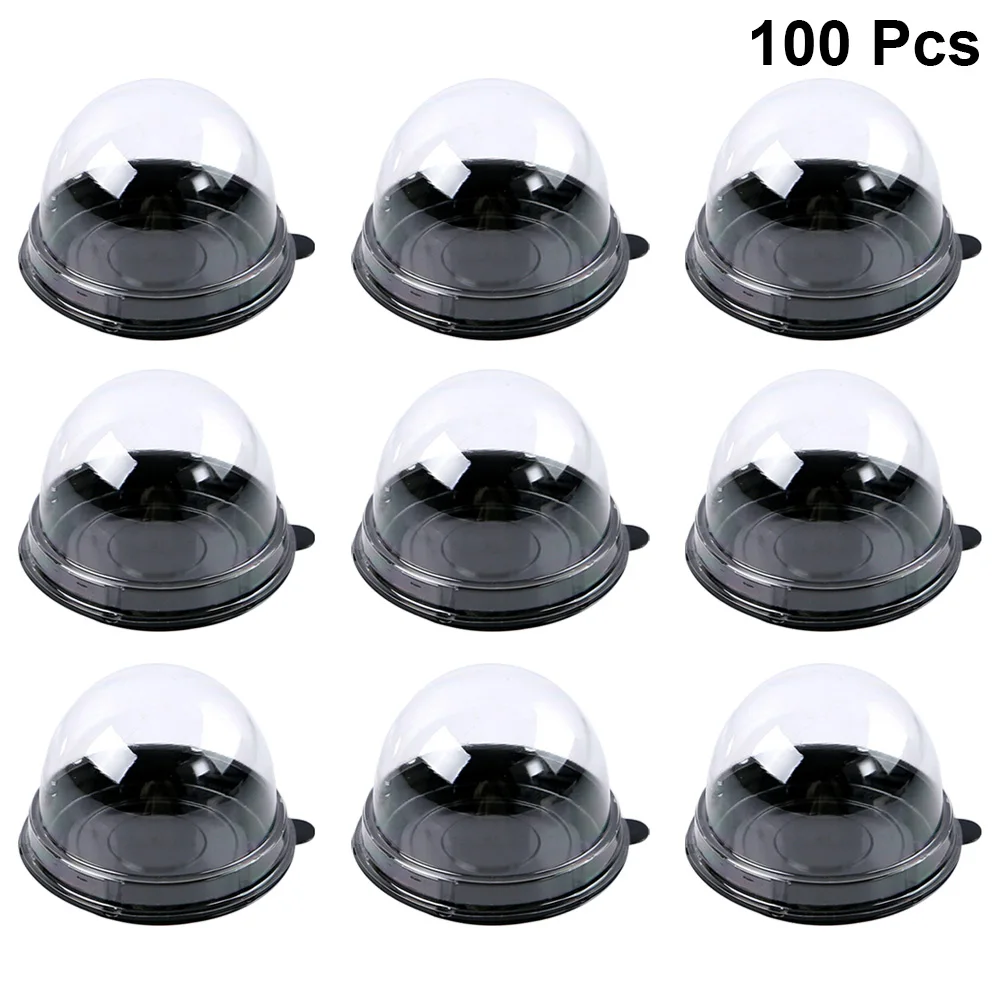 100 шт. круглый пластиковый контейнер для яичного желтка прозрачные купольные