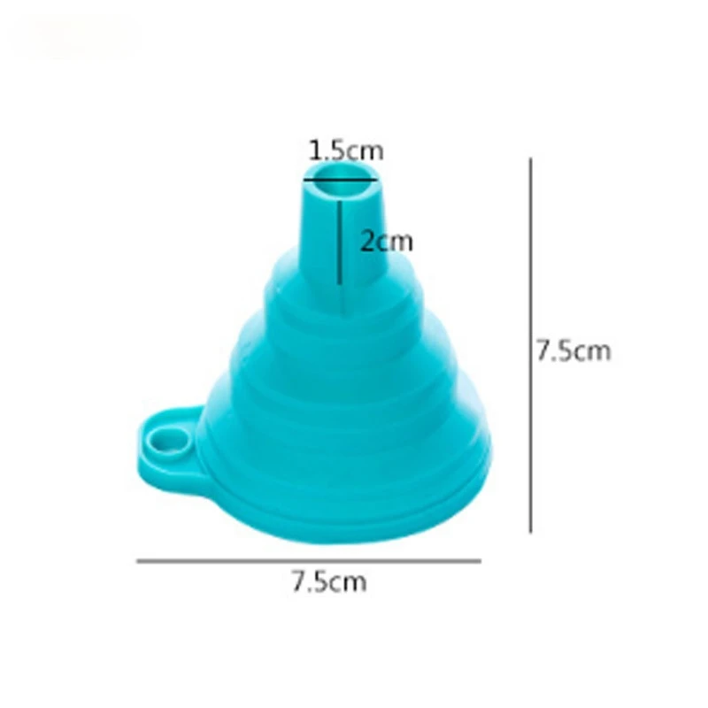 

Silicone Folding Funnels Kitchen Tools Kitchen Accessory Foldable Funnel Mini Silicone Collapsible Portable Funnel