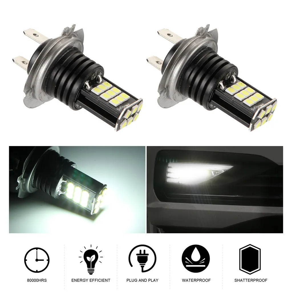 2 шт. автомобисветодиодный светодиодные RGB лампы H7 3030 24 SMD Вт 6000 К|Световая