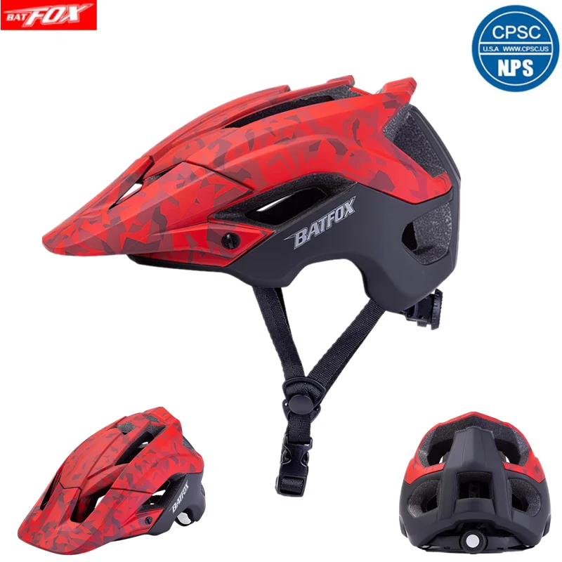 

BATFOX Bicycle Helmet Ultralight Intergrally-molded Impact Resistance Cycling Helmet MTB Road Bike Safety Helmet With Sunglasses