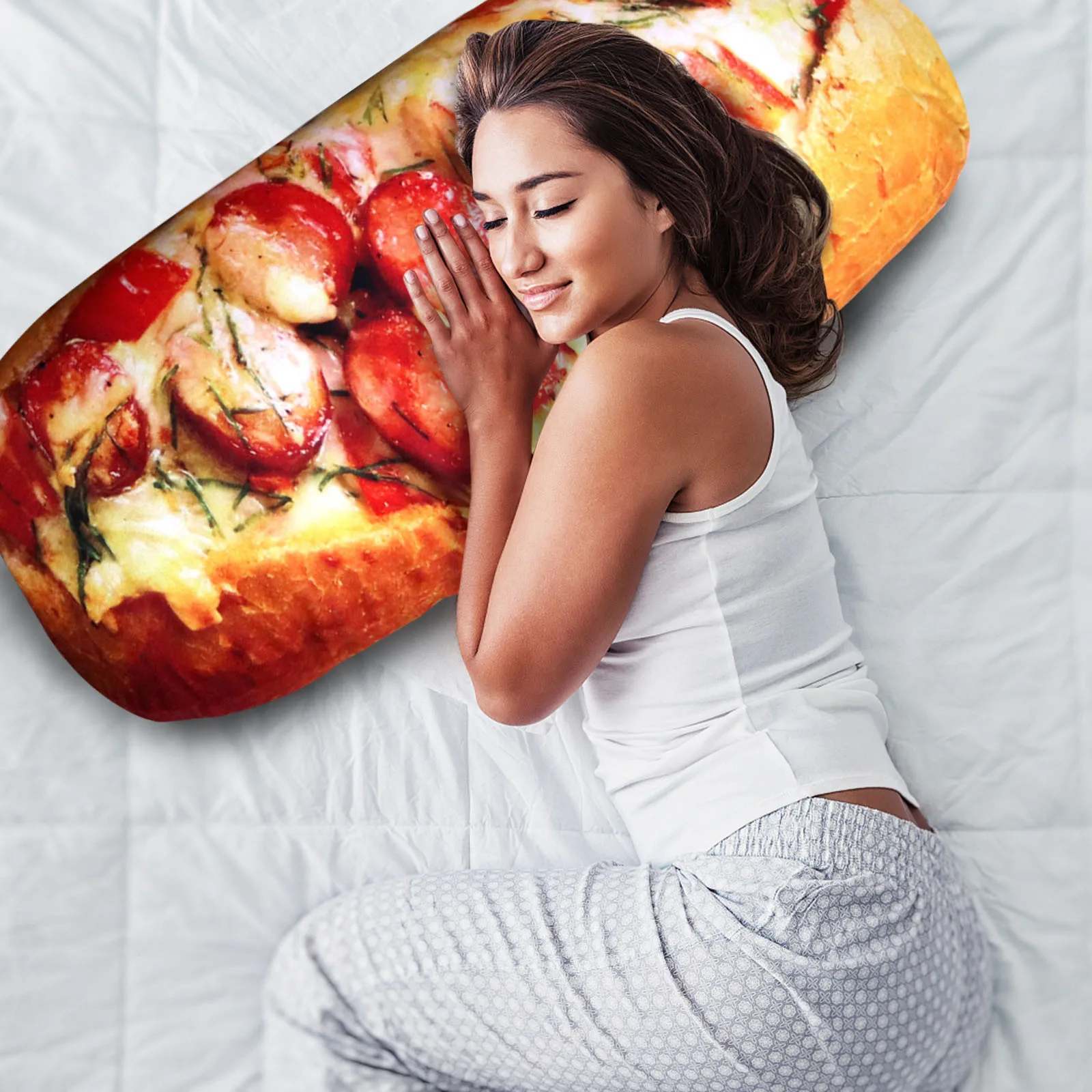 

Plush toys 3D Bread Pillow Soft Lumbar Back Cushion Cute Plush Decorative Pillow Home Decor pp cotton filling kawaii