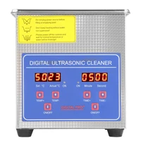 1 3l ultrasonic cleaner with timer digital stainless steel heater timer industrial grade cover auus plug 50w 40khz