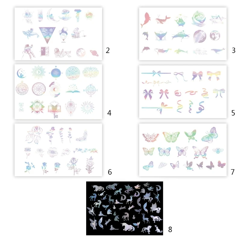 

45 Sheets Mixed PET Stickers UV Epoxy Resin Mold Filling Decorative Jewelry Making Filler DIY Art Crafts Decor