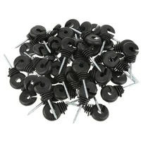 50pcs electric fence offset ring insulator fencing screw in posts wire safe agricultural garden supplies accessories
