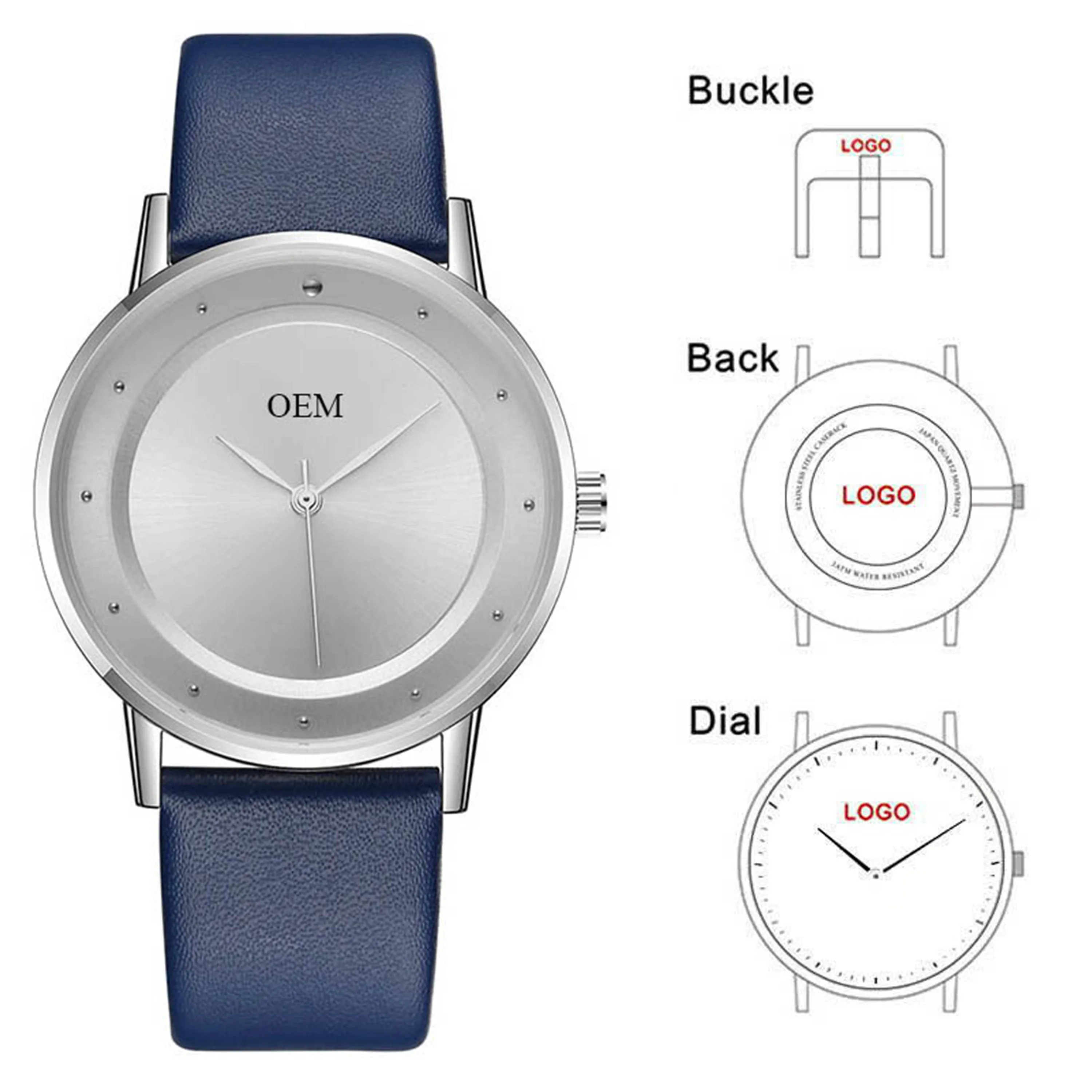 CL042 Relogio Masculino персонализированные мужские часы с логотипом напечатайте свой