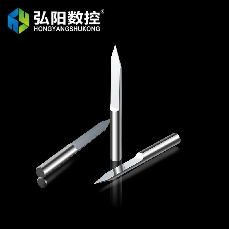 Hongyang хвостовик 4 мм ЧПУ фрезы Вольфрам сталь для резьба по дереву машина 10