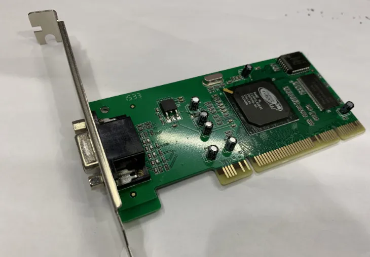 Видеокарта "E ZHOU" EZRCPCI-V01 PCI, карта трейлера ATI Rage XL 8 MB, карта VGA
