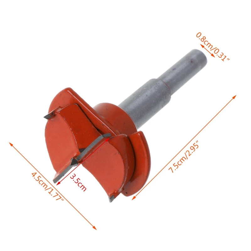 

Woodworking Drill Bit 35mm Cemented Carbide Cutter Wood Drilling Power Tools
