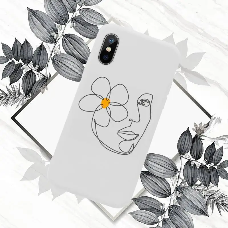 

Art Abstract Phone Case White Candy Color for iPhone 11 12 mini pro XS MAX 8 7 6 6S Plus X SE 2020 XR