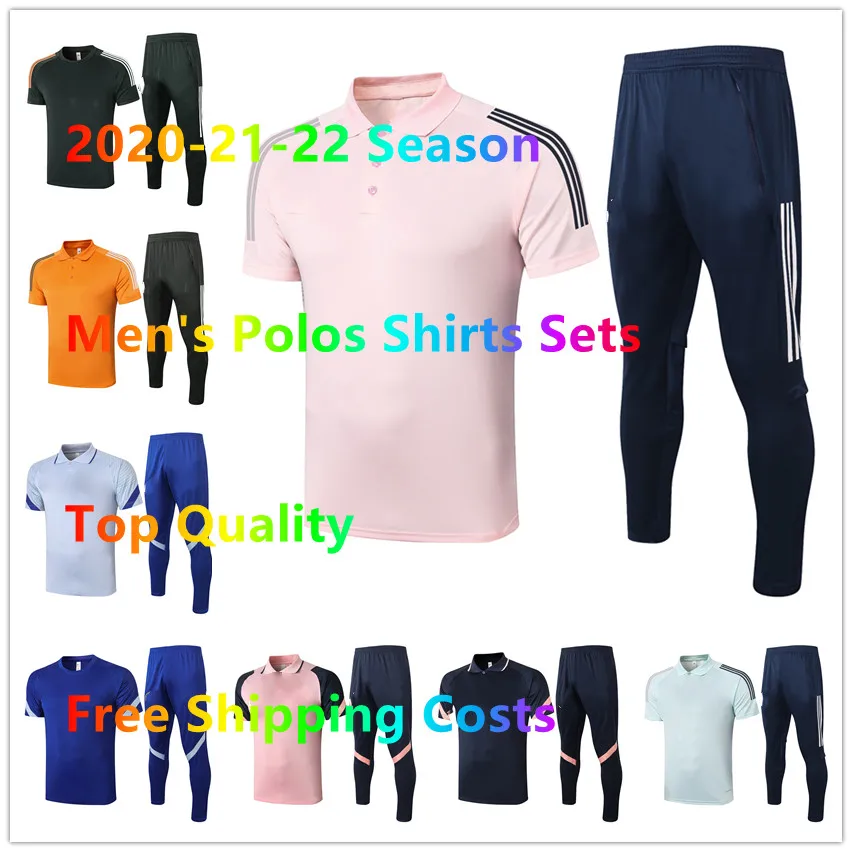 

2021 new Men's Soccer Sports Summer Polos Shirts Sets with pants Sweater Training Tracksuit 2022 adult Survetement jogging kits