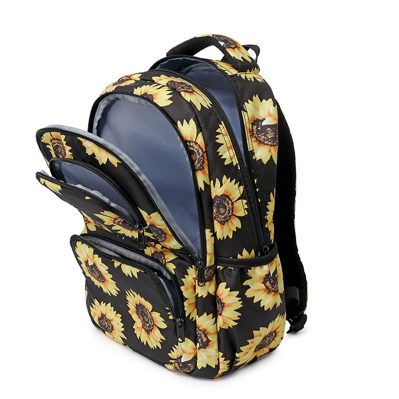 Girl Floral Printing School Backpack Women Travel Mochila School Bag For Teenager Girls Schoolbags Fresh Style Rucksack