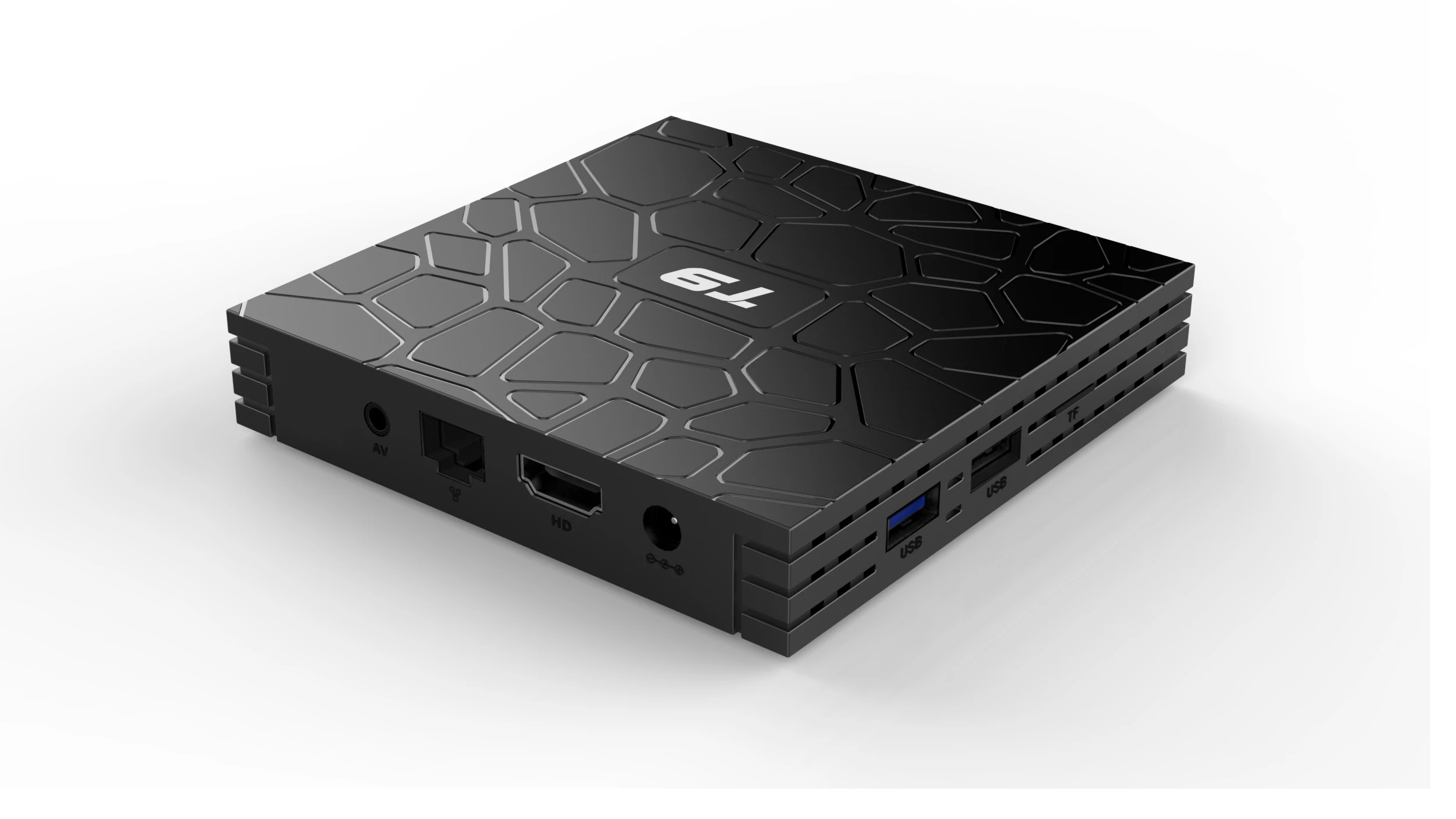Android 9,0 Smart tv BOX T9 RK3318 четырехъядерный процессор 4 ГБ ОЗУ 64 Гб ПЗУ BT4.0 2,4G/5G двойной wifi светодиодный дисплей 3D HDR 4K IP tv приставка