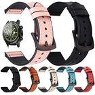 Ремешок кожаный и силиконовый для смарт-часов Realme Watch 2 Pro, мягкий спортивный браслет для часов Realme Watch S, аксессуары для часов, 20 мм 22 мм