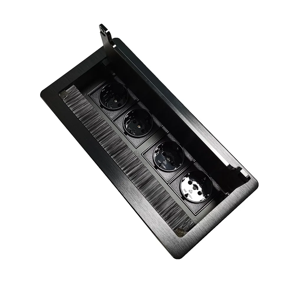 Настольная розетка коробка/алюминиевый сплав проволока для рисования офисный