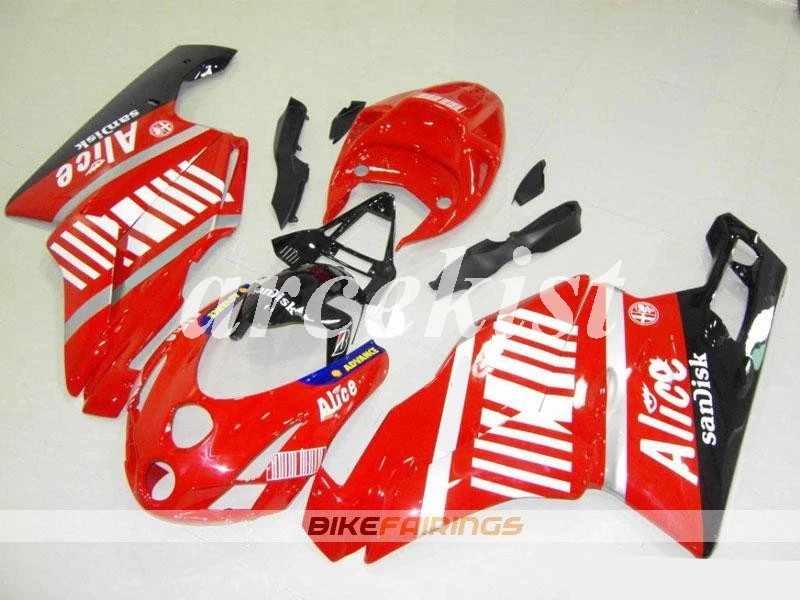 

New ABS Motorcycle Full Fairings kit fit for Ducati 749 999 2003 2004 03 04 749S 999S Body set Red