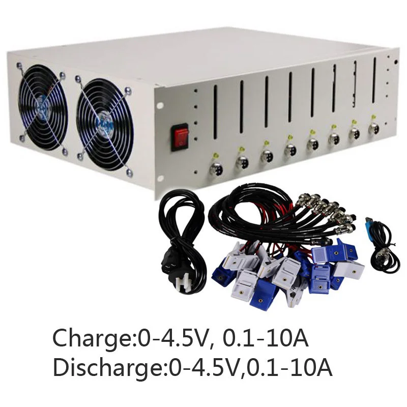 EBC-X 8-Channel 18650 проверка емкости литиевой батареи разряд заряда 10 А инструмент для