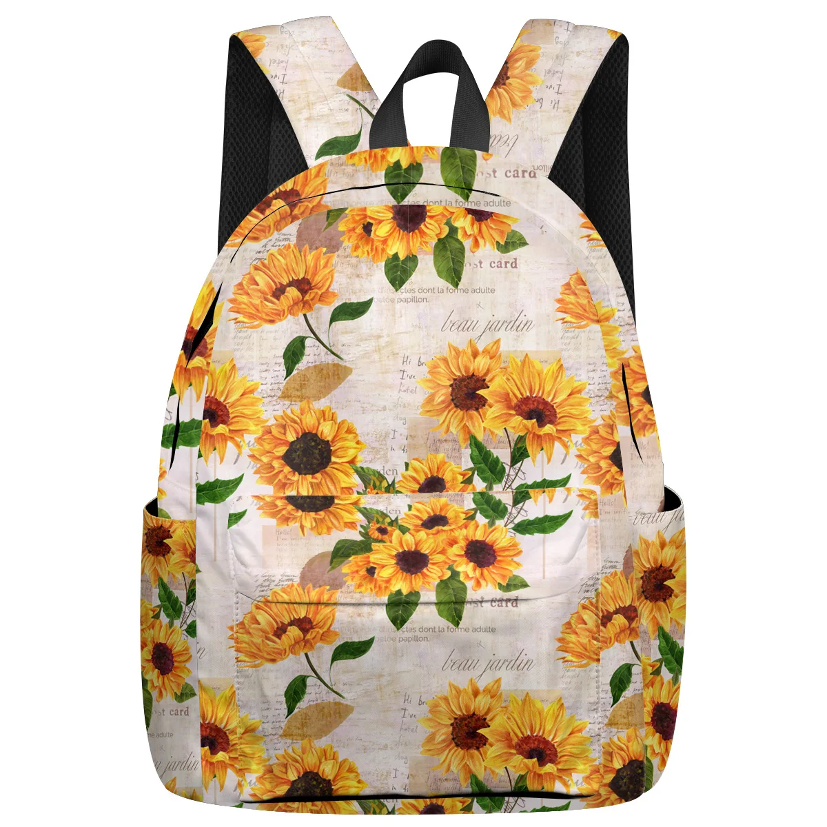 Женский многокарманный рюкзак Sunflower вместительный школьный для