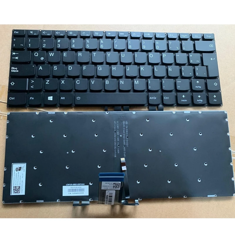 Новая черная клавиатура LA/US/UK/BR Для Lenovo yoga 510-14 510-14AST 510-14IKB 510-14ISK с подсветкой |